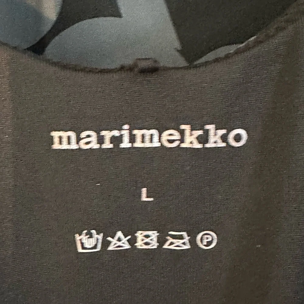Marimekko Poppy Blue and Black Floral One-Piece Swimsuit